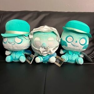 Funko Haunted Mansion Plushies Set Ezra, Phineas, and Gus NWT Disney Funko